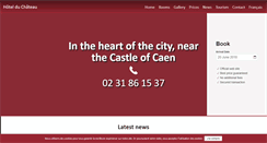 Desktop Screenshot of hotel-chateau-caen.com